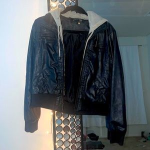 Ashley faux leather jacket.